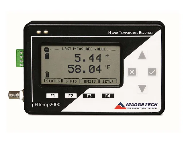 pHTemp2000 | Robustní data logger pH a teploty s displejem
