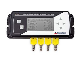 TCTempXLCD | Vícekanálový robustní teplotní data logger pro externí termočlánky, s displejem